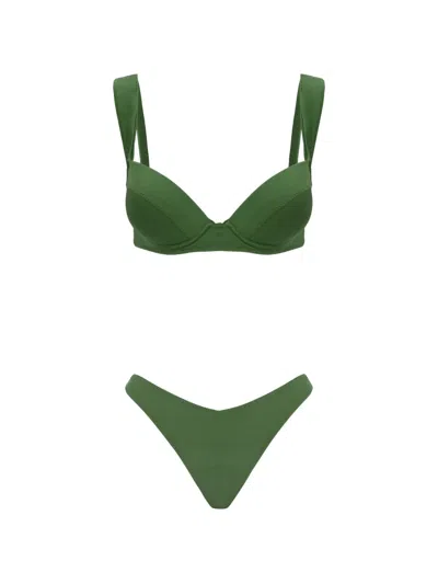 Noire Swimwear Ava Ivy Bikini In Green