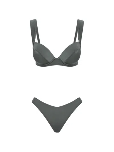 Noire Swimwear Ava Ivy Bikini In Green
