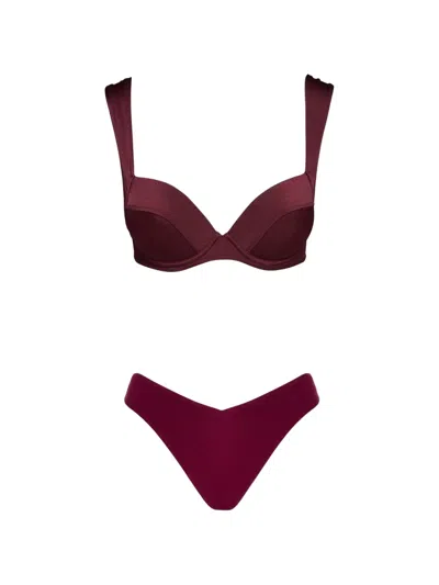 Noire Swimwear Ava Ivy Bikini In Red