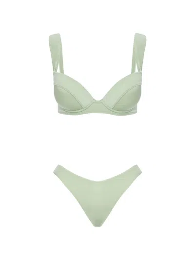 Noire Swimwear Ava Ivy Underwire Bikini In Green