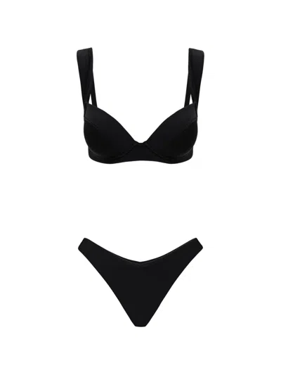 Noire Swimwear Ava Ivy Underwired Bikini In Black