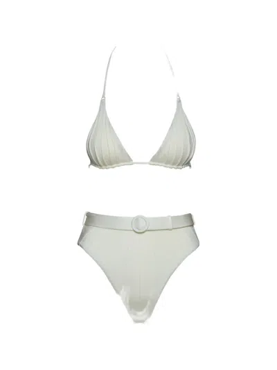 Noire Swimwear Belted Bikini In Neutral
