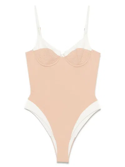 Noire Swimwear Celine Swimsuit In Neutral