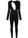 Noire Swimwear Cut-out-detailing Stretch Jumpsuit In Black