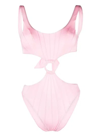 Noire Swimwear Badeanzug Mit Cut-outs In Pink