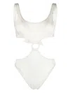 Noire Swimwear Badeanzug Mit Cut-outs In White