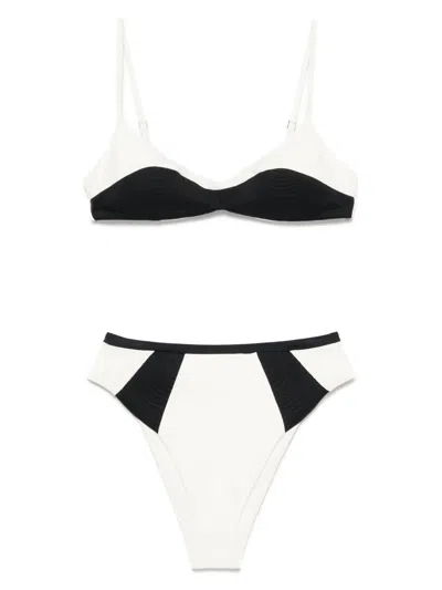Noire Swimwear Elise & Gisele Bikini In White