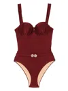 Noire Swimwear Mahogany Swimsuit In Red