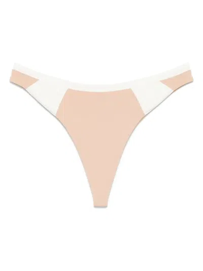 Noire Swimwear Noa Bikini Bottoms In Neutral