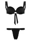 NOIRE SWIMWEAR RUCHED BALCONETTE BIKINI