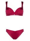 Noire Swimwear Seashell-charm Bikini Set In Red