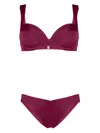 Noire Swimwear Underwired-bra Bikini Set In Pink
