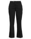 Noir'n'bleu Woman Pants Black Size 33 Lyocell, Polyester, Elastane