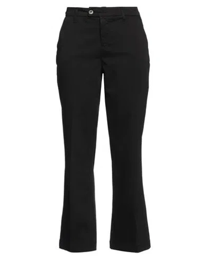 Noir'n'bleu Woman Pants Black Size 34 Lyocell, Polyester, Elastane