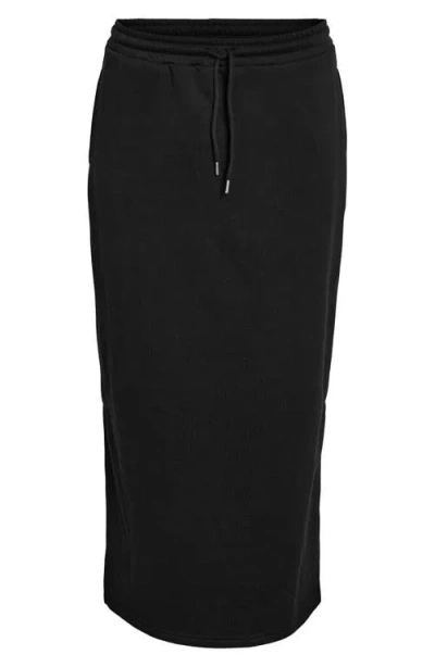 Noisy May Alden Tie Waist Maxi Skirt In Black