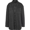 NOISY MAY NOISY MAY ALVA OVERSIZE DENIM BUTTON-UP SHIRT