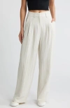 NOISY MAY AMANDA HIGH WAIST WIDE LEG PANTS