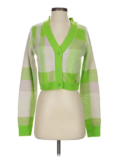 Pre-owned Noisy May Cardigan Sweater In Green