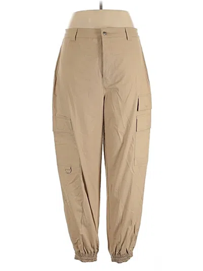 Pre-owned Noisy May Cargo Pants In Tan