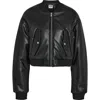 NOISY MAY NOISY MAY EILEEN FAUX LEATHER BOMBER JACKET