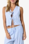 Noisy May Frida Tie Front Crop Vest