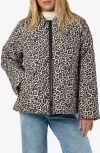 Noisy May Gilly Leopard Print Quilted Jacket