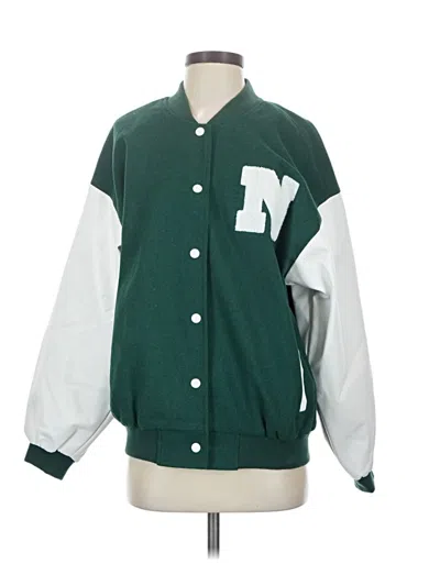 Pre-owned Noisy May Jacket In Green