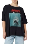 NOISY MAY JAWS COTTON GRAPHIC T-SHIRT