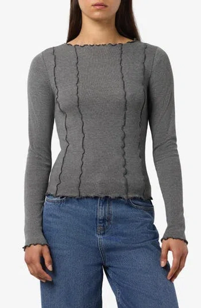 Noisy May Judy Babylock Top In Gray