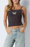 Noisy May Judy Ribbed Crop Camisole