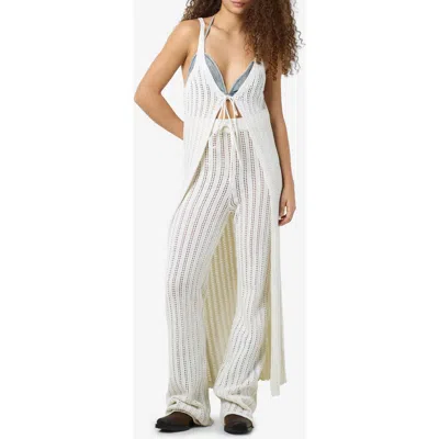 Noisy May Laika Open Stitch Longline Vest In Birch