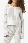 Noisy May Laika Open Stitch Sweater In Birch