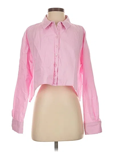 Pre-owned Noisy May Long Sleeve Blouse In Pink