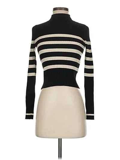 Pre-owned Noisy May Long Sleeve Turtleneck In Ivory