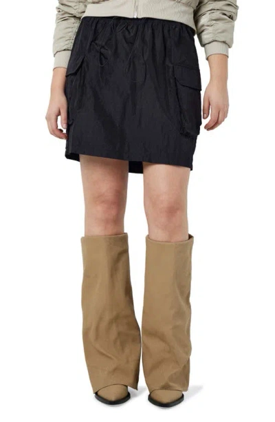Noisy May Molly Cargo Pocket Miniskirt In Black