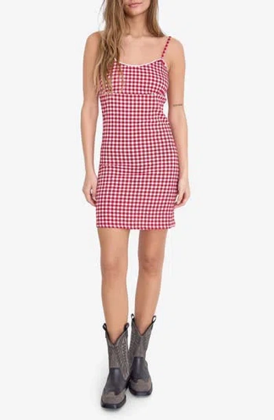 Noisy May Stella Empire Waist Slipdress In Red