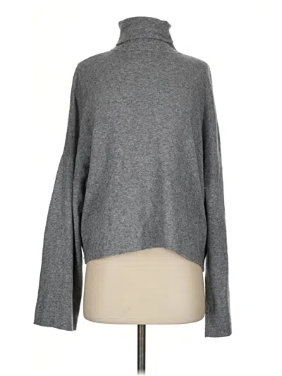Pre-owned Noisy May Turtleneck Sweater In Gray
