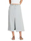 Noisy May Women's High-rise Denim Midi-skirt