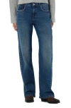 Shop Noisy May Yolanda Studded Low Rise Wide Leg Jeans