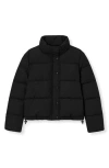 Noize Amanda Short Puffer Jacket In Black