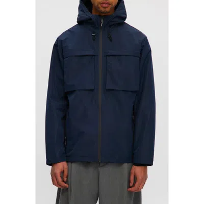 Noize Andreas Water Resistant Rain Coat In Blue