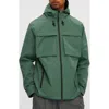 Noize Andreas Water Resistant Rain Coat In Green