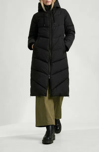 Noize Avril Hooded Puffer Coat In Black