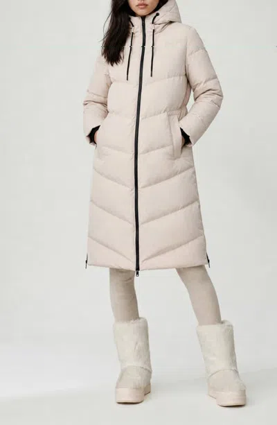 Noize Avril Hooded Puffer Coat In White