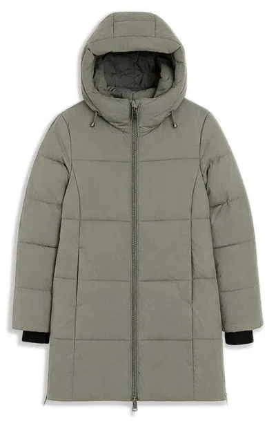 Noize Caithlyn Water Resistant Hooded Puffer Parka In Green