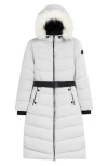 Noize Capri Faux Fur Hooded Quilted Parka In Snow