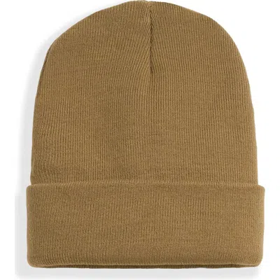 Noize Erin Rib Knit Beanie In Camel