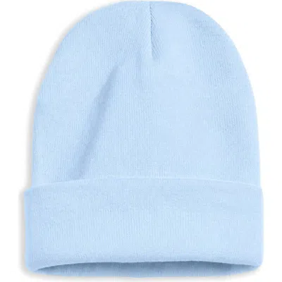Noize Erin Rib Knit Beanie In Light Blue