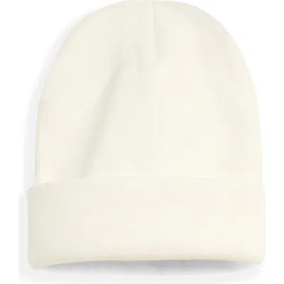 Noize Erin Rib Knit Beanie In Off White