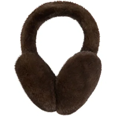Noize Faux Fur Earmuffs In Camel